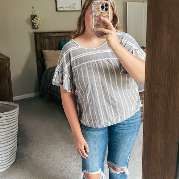 Lucky Brand Striped Top - Picture 7 of 8